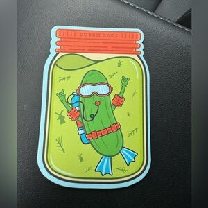 Dutch Bros ‘A Big Dill’ Pickle Sticker 4/2 - Scratch & Sniff